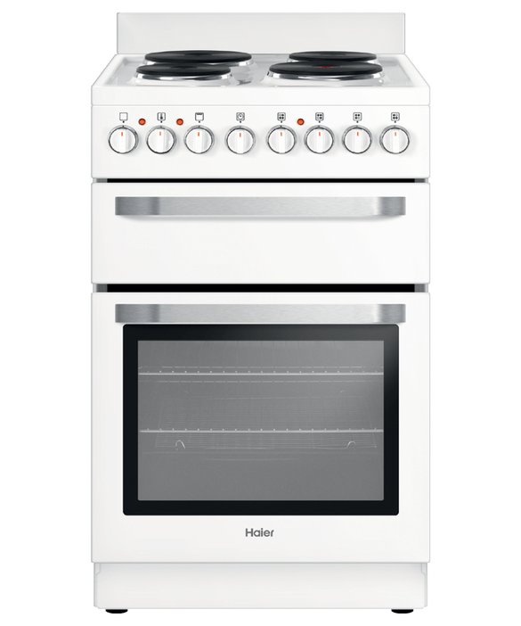 Freestanding Cooker, Electric, 54cm, 4 Elements, Solid Hotplate Haier