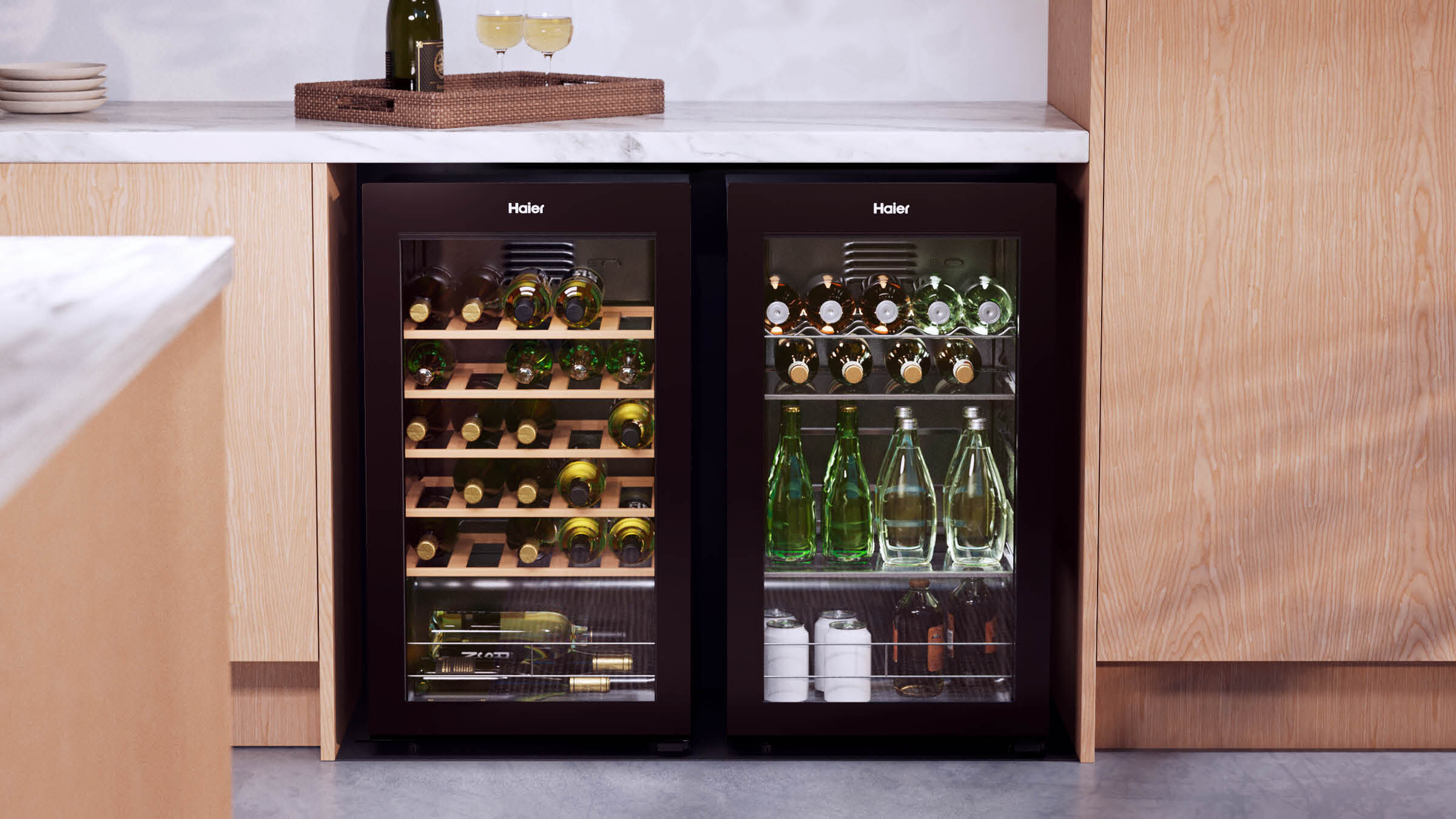 Haier fridge wine rack discount
