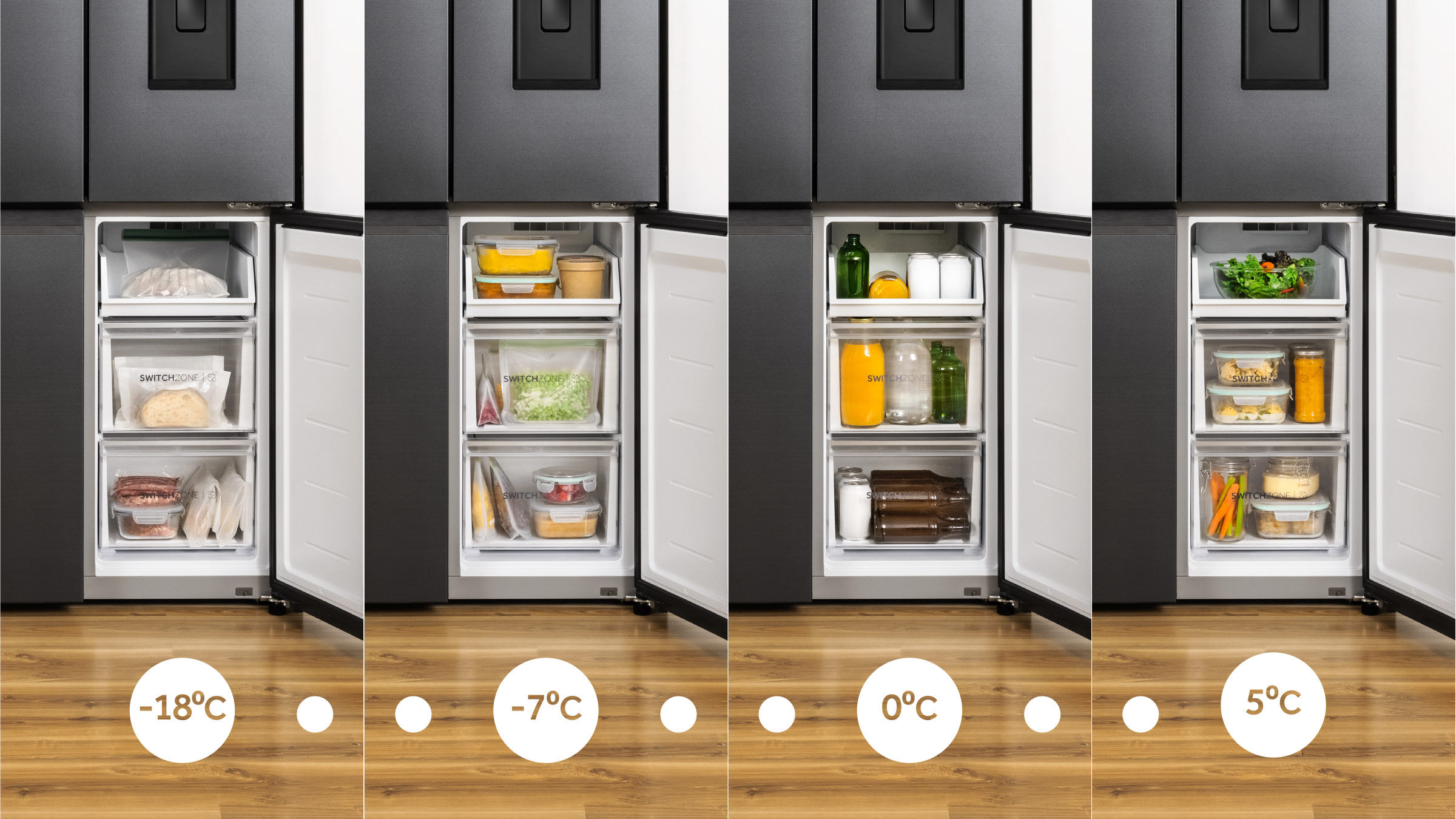 HRF580YHC 508L 600 Series Quad Door Refrigerator Freezer Water