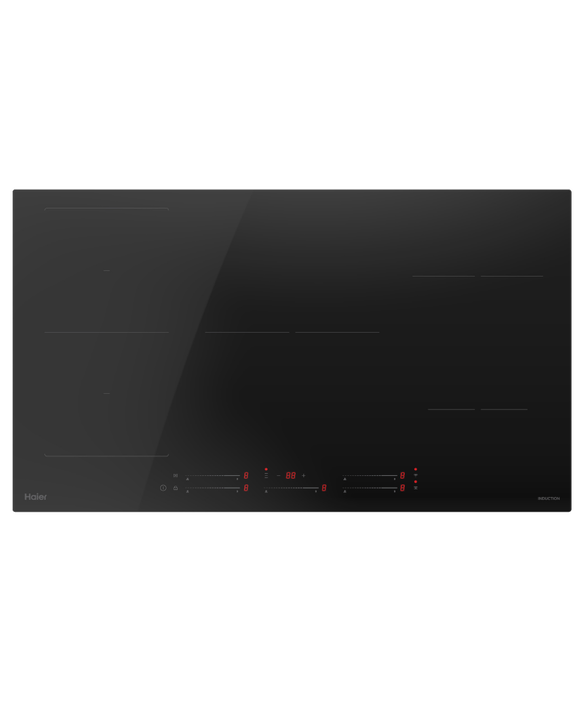 Induction Cooktop, 90cm, 5 Zones with Flexi Zone Haier New Zealand