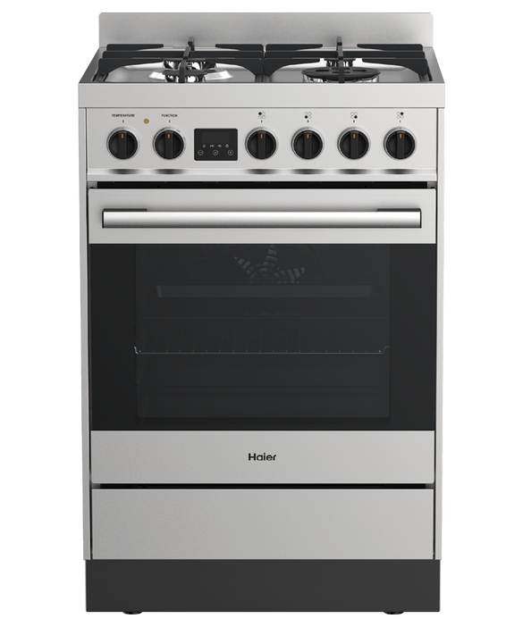 Freestanding Cooker Dual Fuel 60cm 4 Burners Haier New Zealand