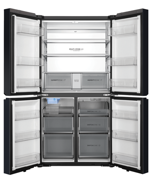 Quad Door Refrigerator Freezer, 91cm, 623L, Ice & Water | Haier 