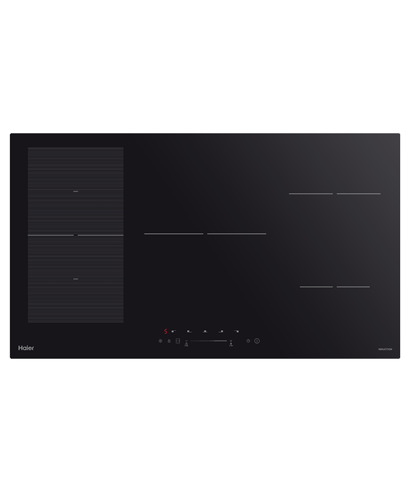 90cm 600 Series Induction Cooktop, 5 Zone, Flexi Zone, pdp