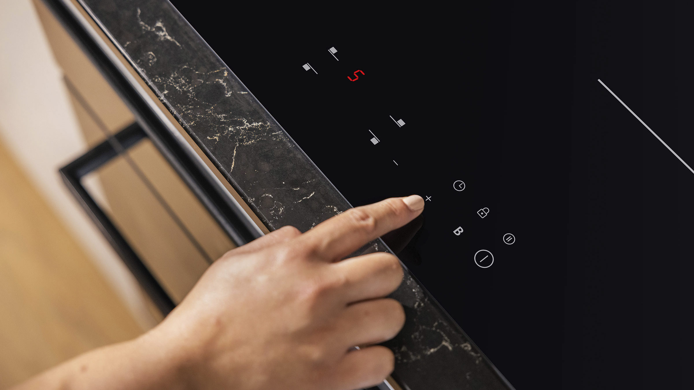 Close up of Haier Low Current Induction Cooktop