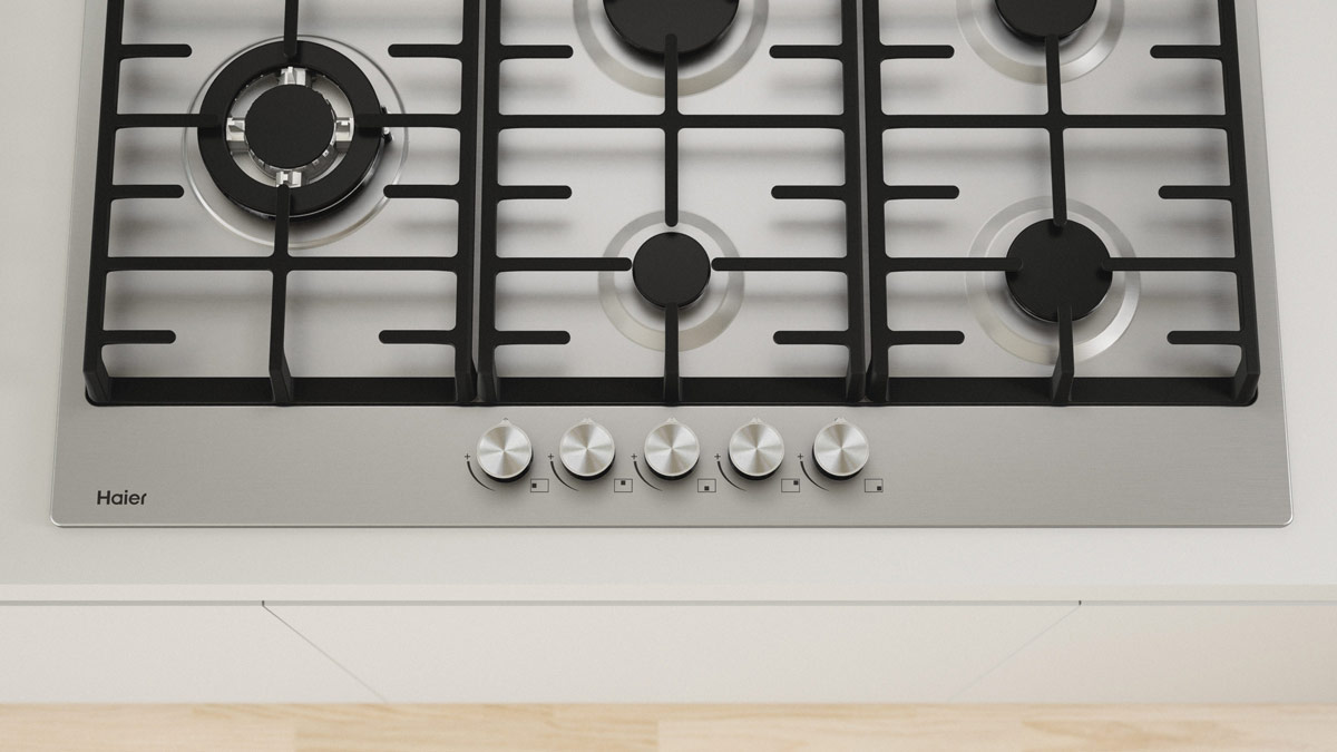 Gas on Steel Cooktop, 90cm Haier New Zealand