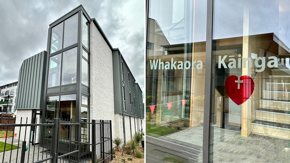 Outside view of the Whakaora Kāinga housing facility