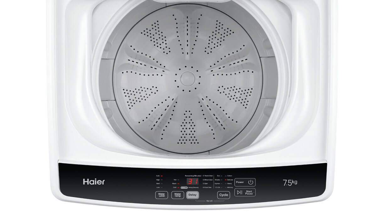 Top Loader Washing Machine, 7.5kg Haier New Zealand