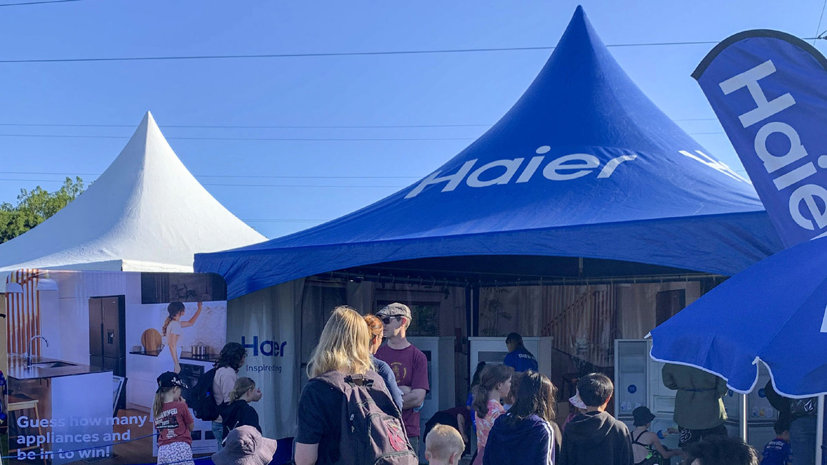 Haier Tent at Weet-Bix Tryathlon