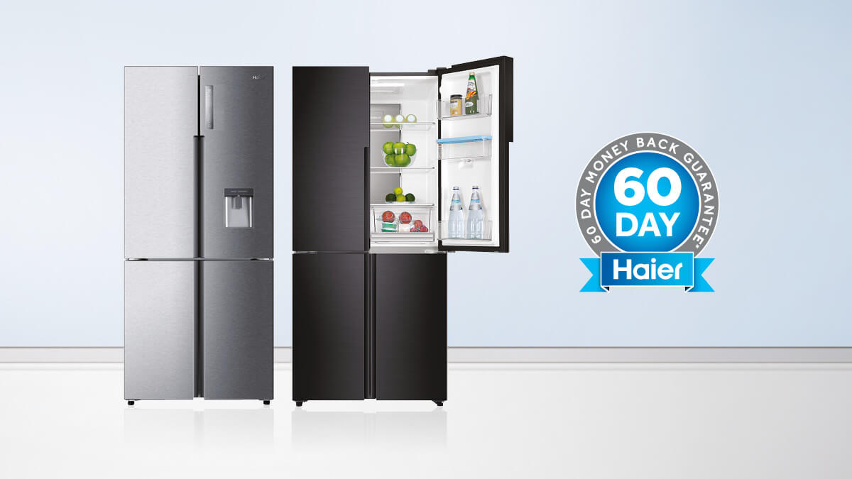 Haier Refrigeration 60 day money back guarantee Promotion Eligible Appliances.